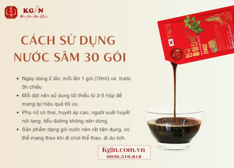 nước ép hồng sâm đông trùng Hàn Quốc
