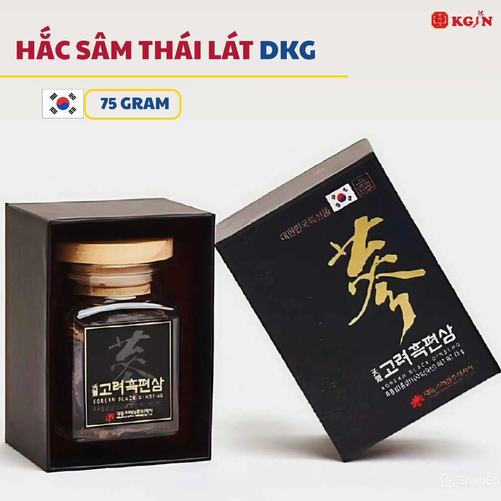 Hắc Sâm Lát 75g Hàn Quốc Nhập Khẩu Chính Hãng