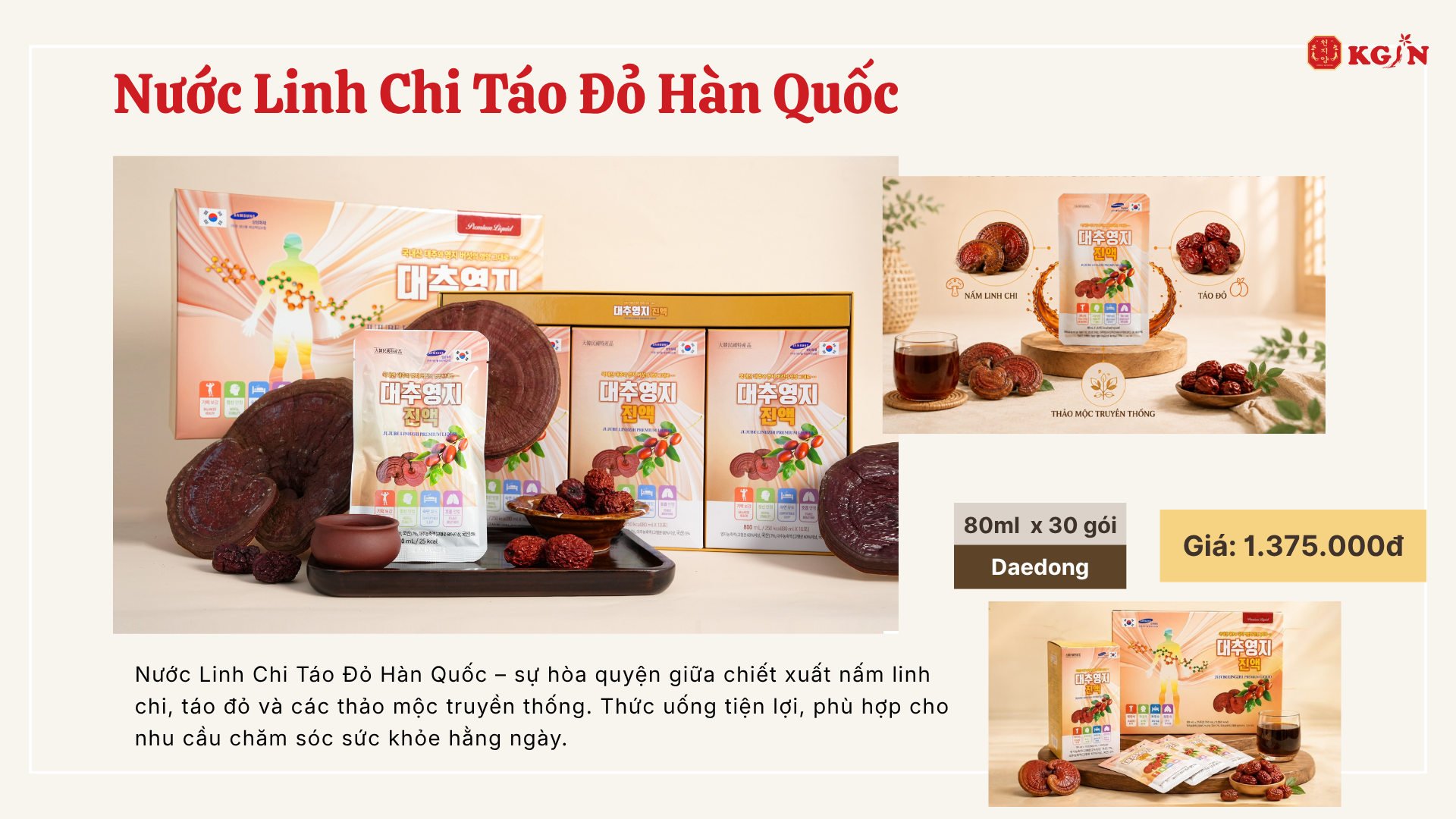 Nước Linh chi Hàn Quốc