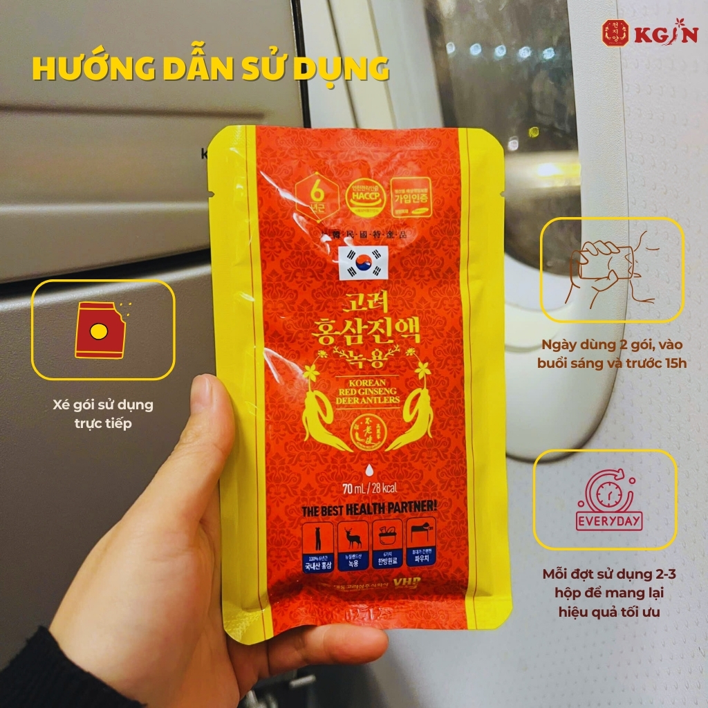 Dạng gói tiện lợi, dễ dàng mang theo